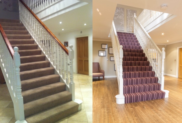 before and after stairs