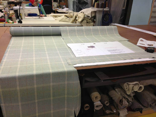 How sofas are made - fabric image