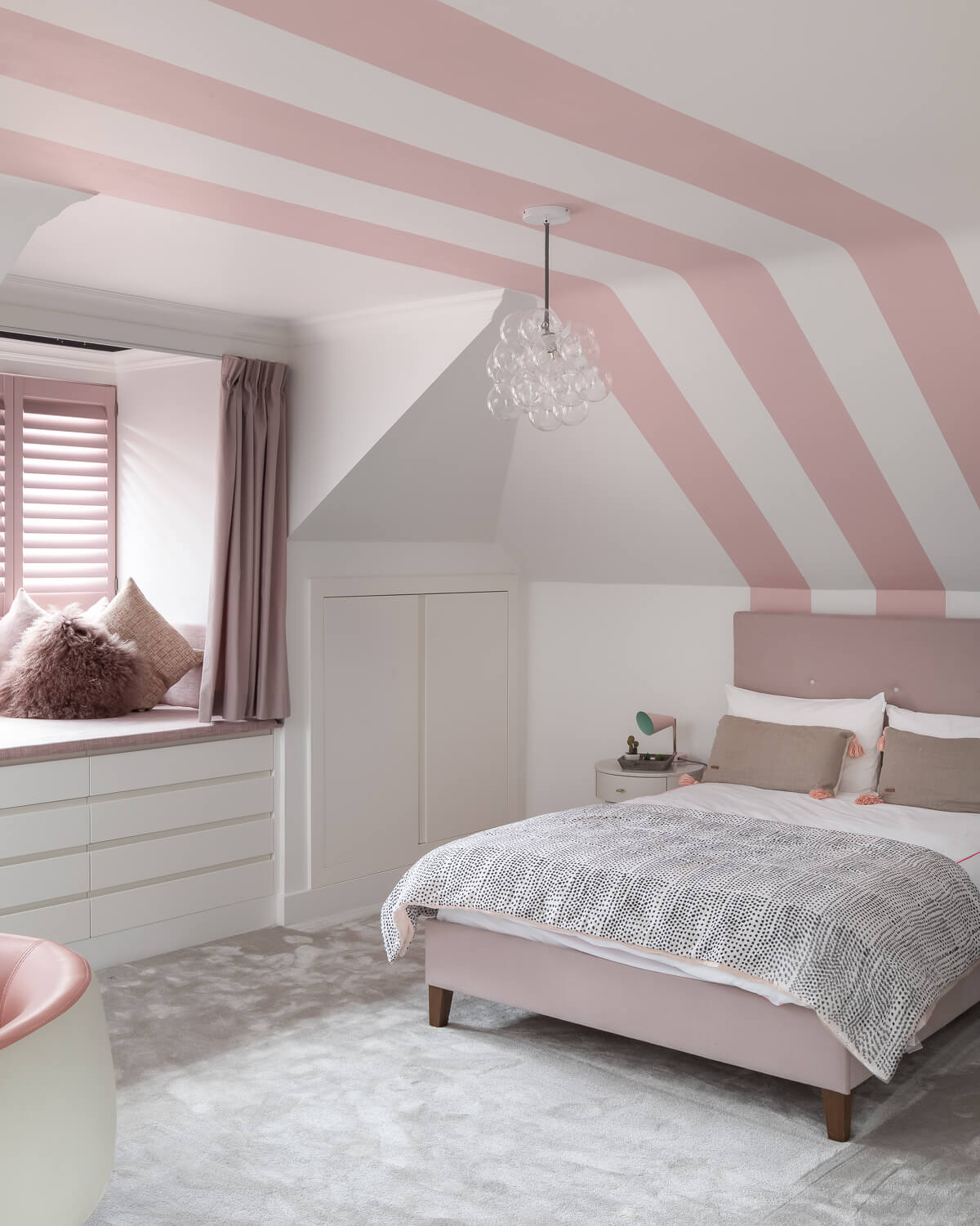 Girls' bedroom with secret tunnel